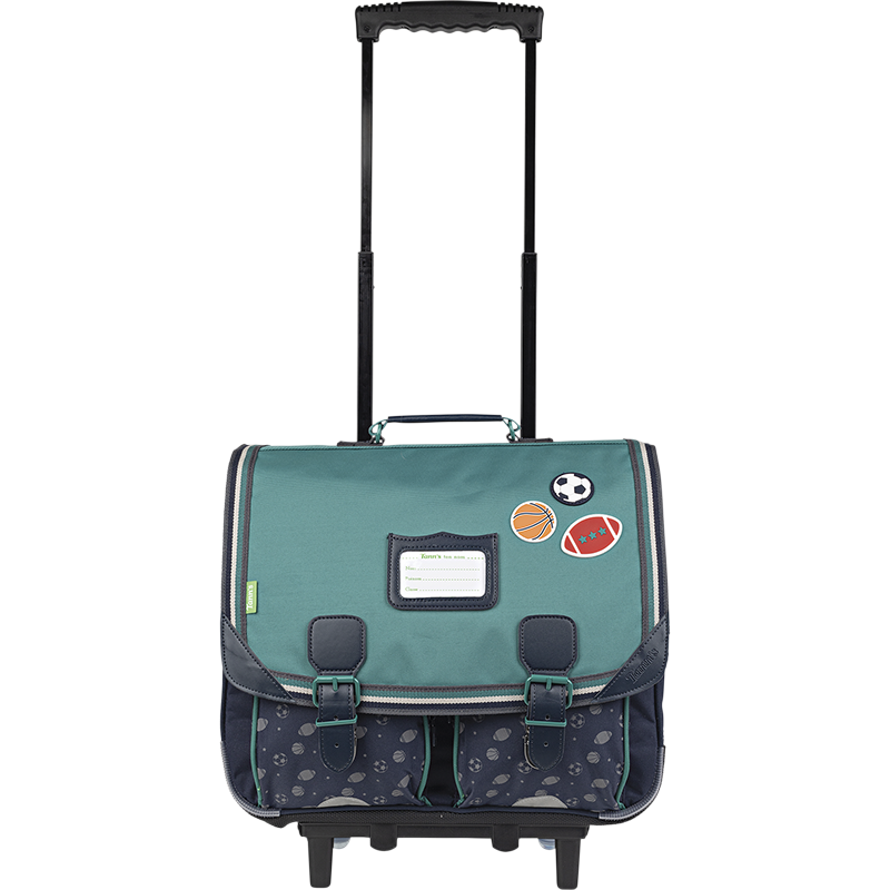 Cartable trolley Alexandre vert Tann’s - 41 cm