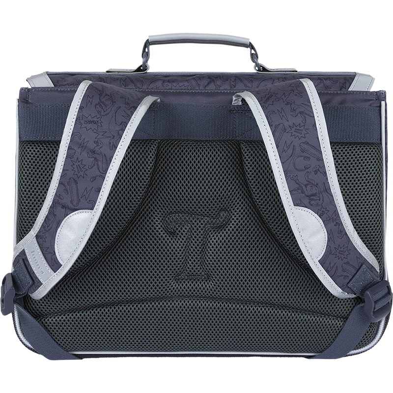 Cartable Owen gris Tann’s - 38 cm