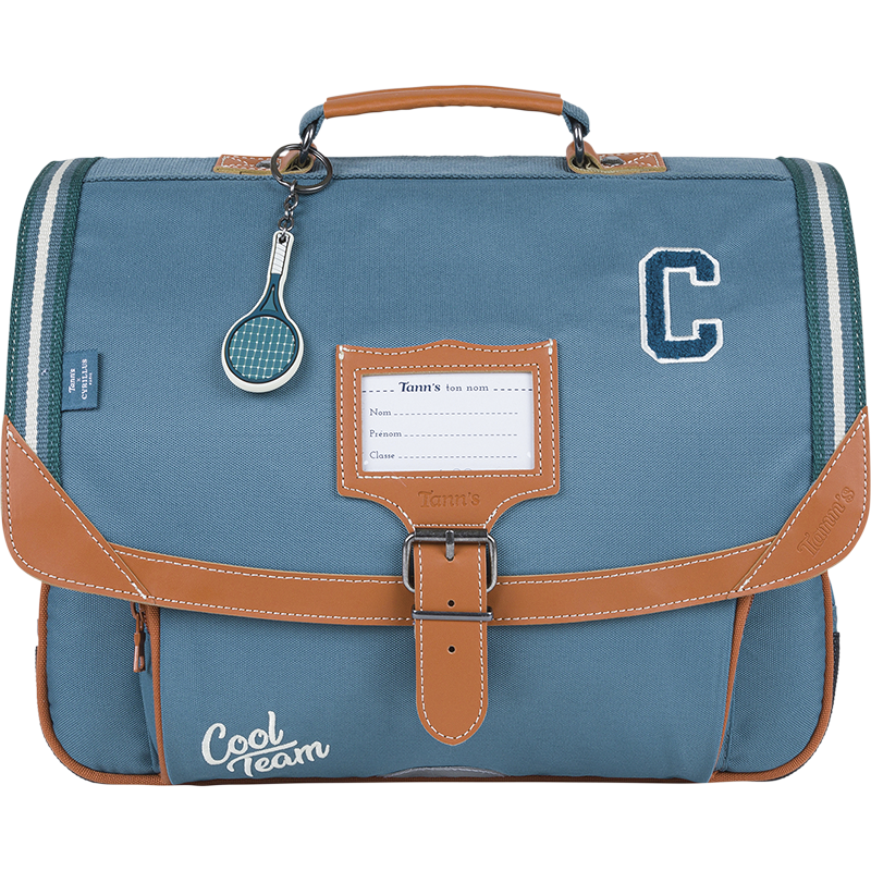 Cartable Côme bleu Tann's x Cyrillus Tann’s - 38 cm