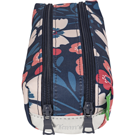 Trousse double Floriane multicolore Tann’s - 21,5 cm