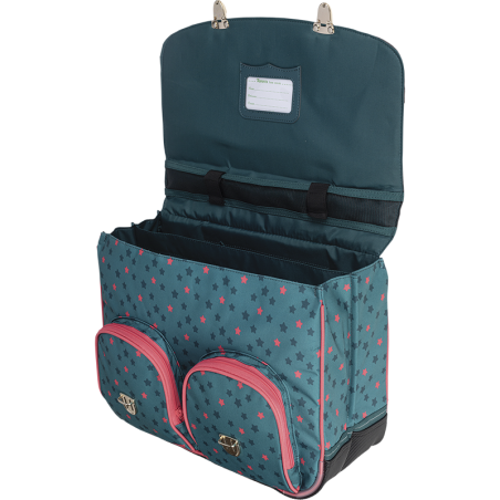 Cartable Salomé vert Tann’s - 38 cm