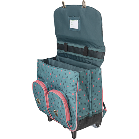 Cartable trolley Salomé vert Tann’s - 38 cm