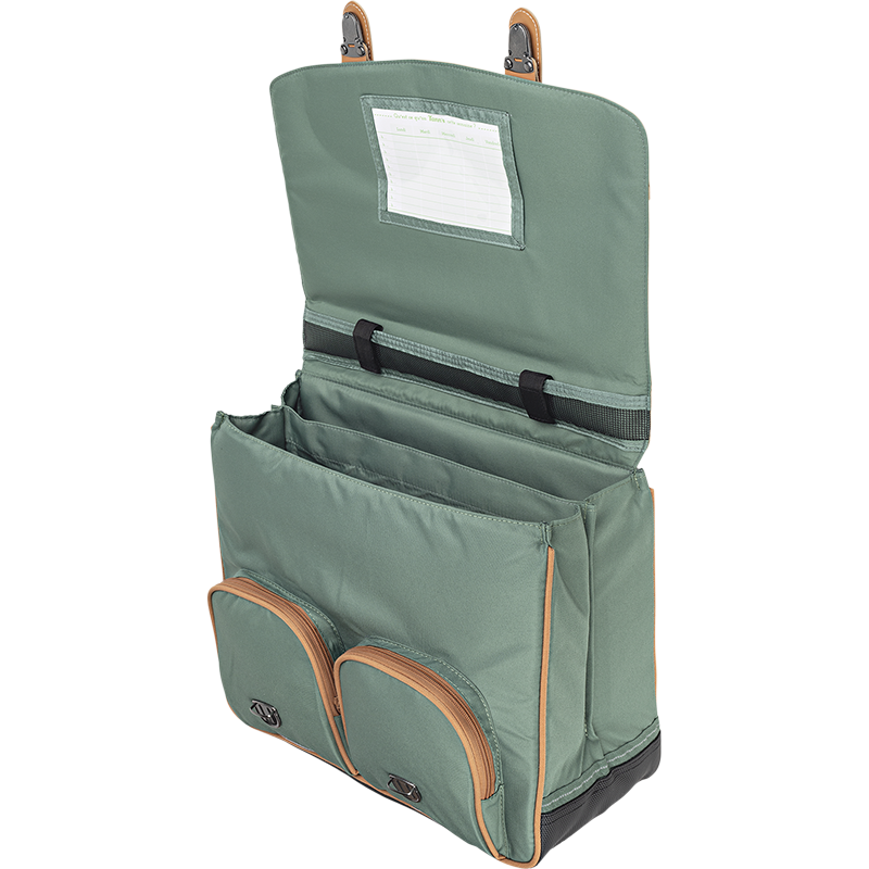 Cartable Iris vert Tann’s - 41 cm