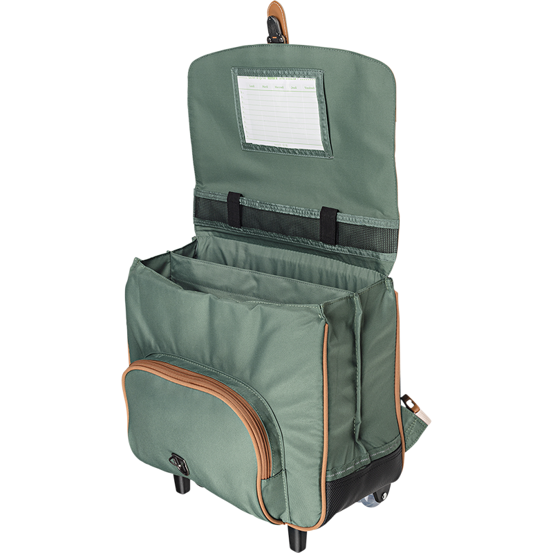 Cartable trolley Iris vert Tann’s - 38 cm