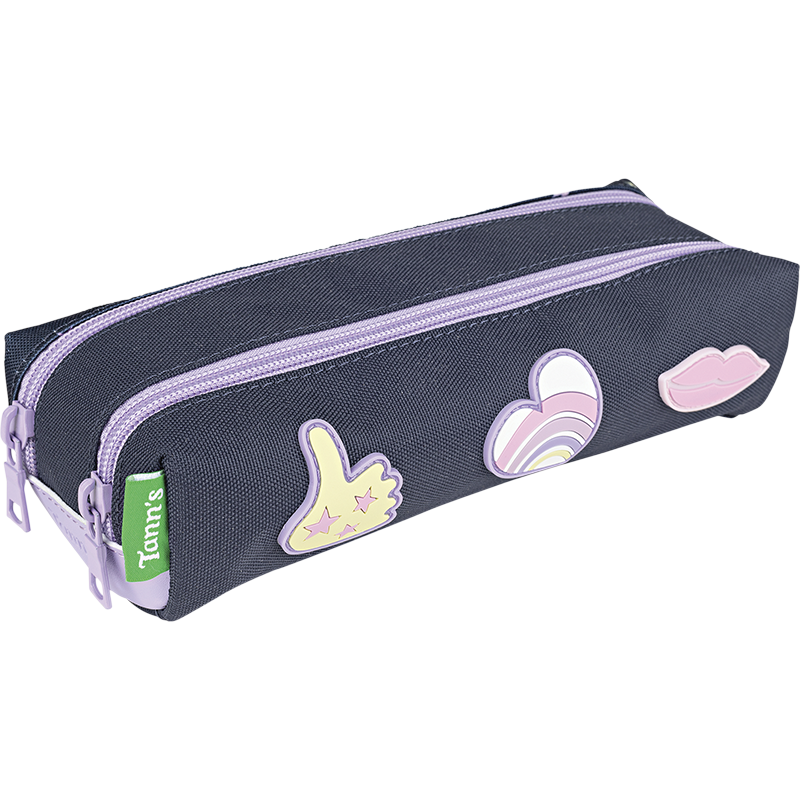 Trousse double Giulia multicolore Tann’s - 21,5 cm