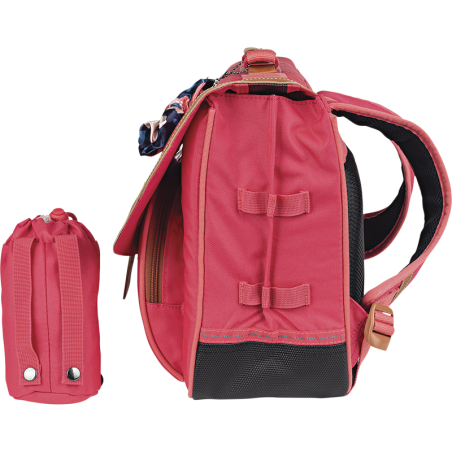 Cartable poche gourde Louise fuchsia Tann’s - 38 cm