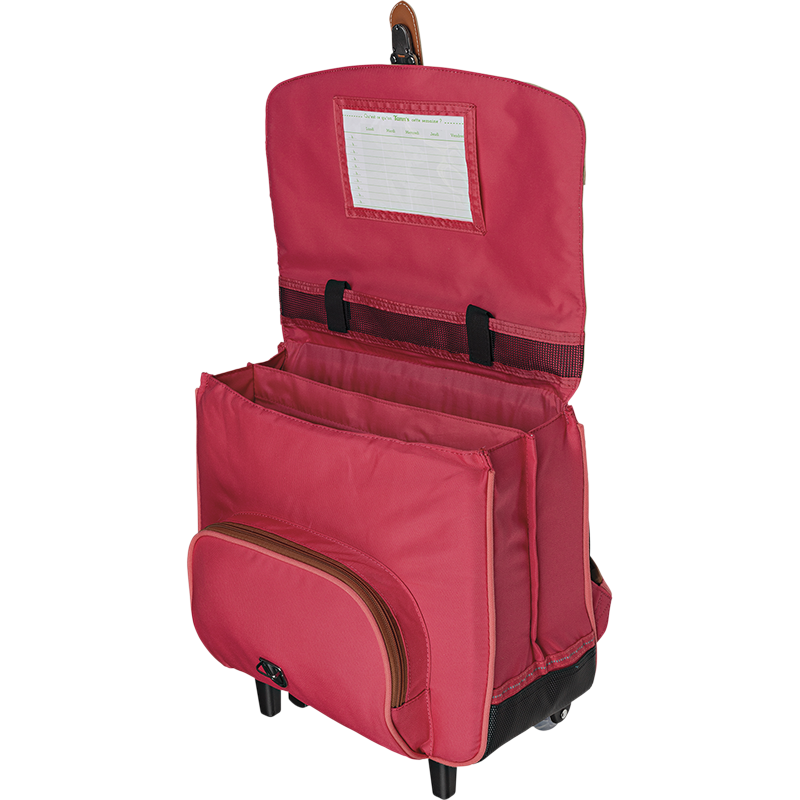 Cartable trolley Louise fuchsia Tann’s - 38 cm