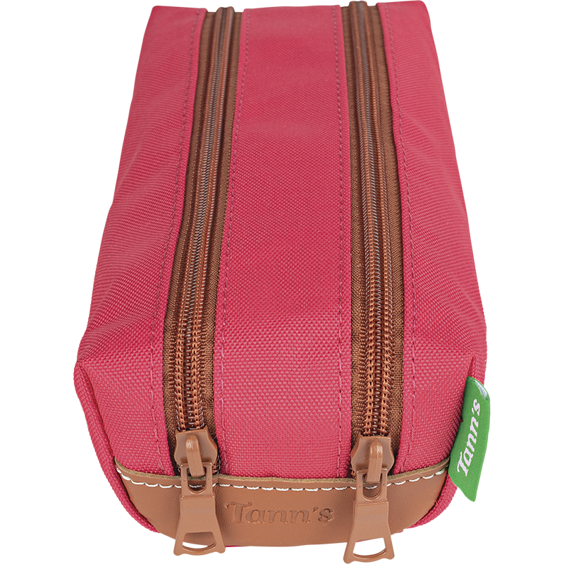 Trousse double Louise fuchsia Tann’s - 21,5 cm