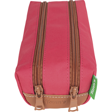 Trousse double Louise fuchsia Tann’s - 21,5 cm