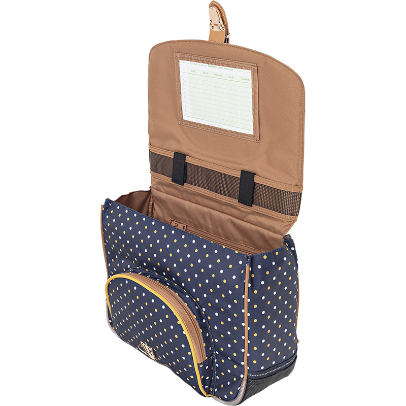 Cartable Faustine bleu Tann’s - 32 cm