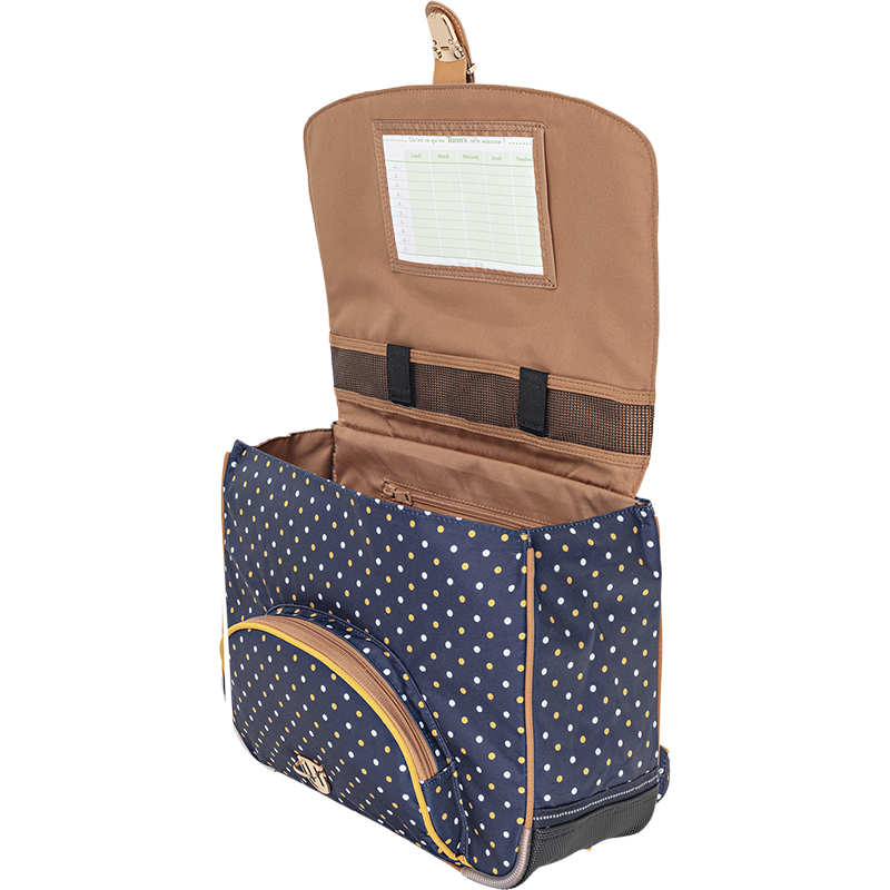 Cartable Faustine bleu Tann’s - 35 cm