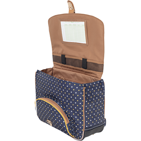 Cartable Faustine bleu Tann’s - 35 cm