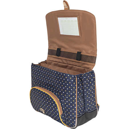 Cartable Faustine bleu Tann’s - 38 cm