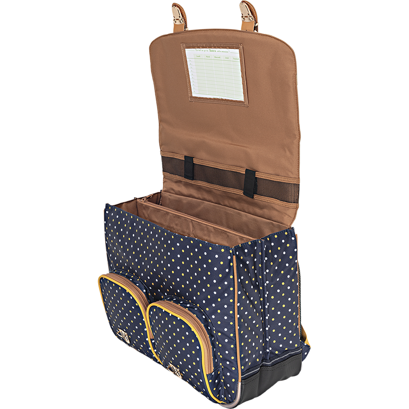 Cartable Faustine bleu Tann’s - 41 cm