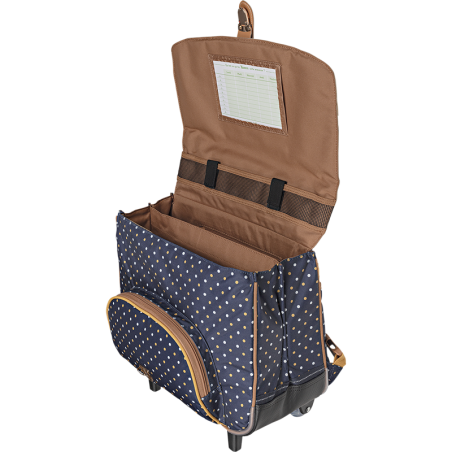 Cartable trolley Faustine bleu Tann’s - 38 cm