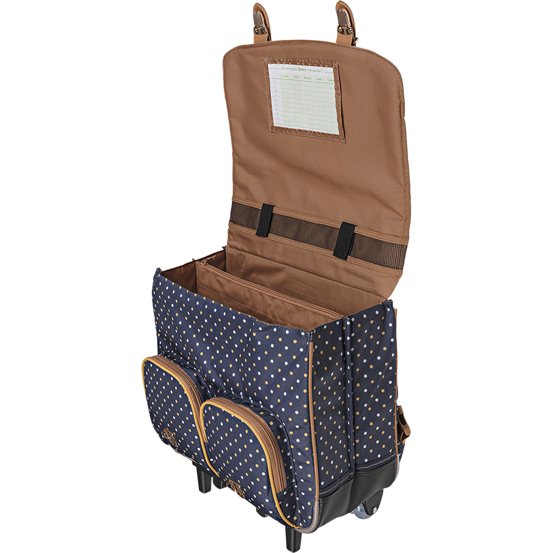 Cartable trolley Faustine bleu Tann’s - 41 cm