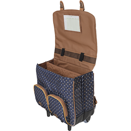 Cartable trolley Faustine bleu Tann’s - 41 cm