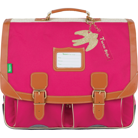 Cartable Paloma framboise Tann’s - 41 cm