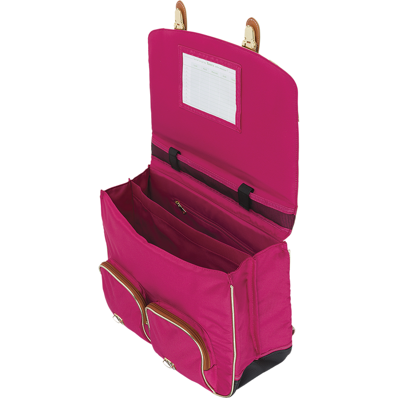 Cartable Paloma framboise Tann’s - 41 cm