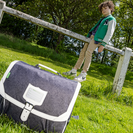 Cartable Owen gris Tann’s - 38 cm